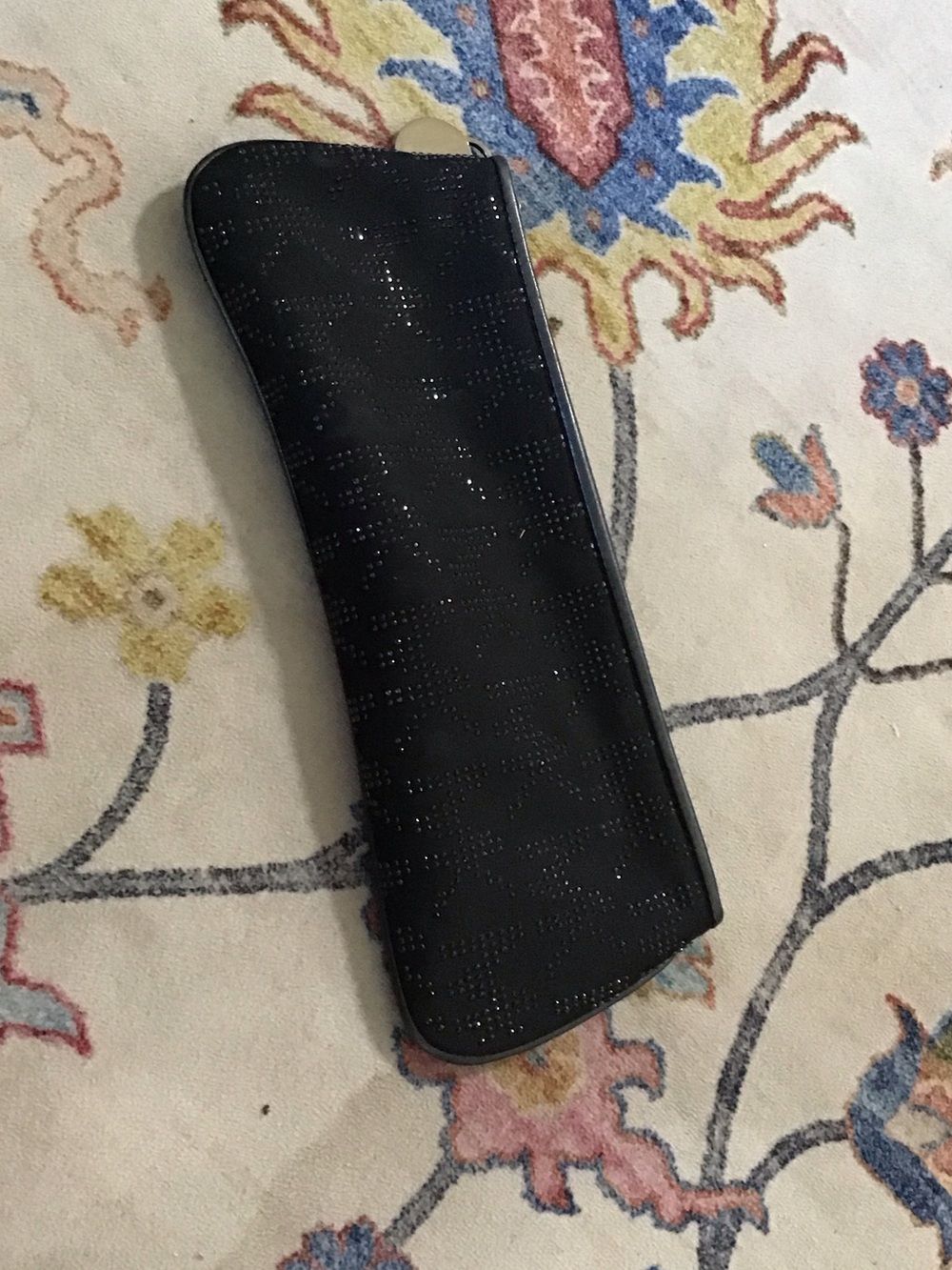 Michael Kors Black Glitter Clutch Wallet